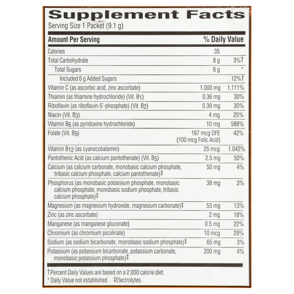 slide 12 of 12, Emergen-C 1,000 mg Daily Immune Support Super Orange Vitamin C 2 - 0.32 oz Packets, 2 ct