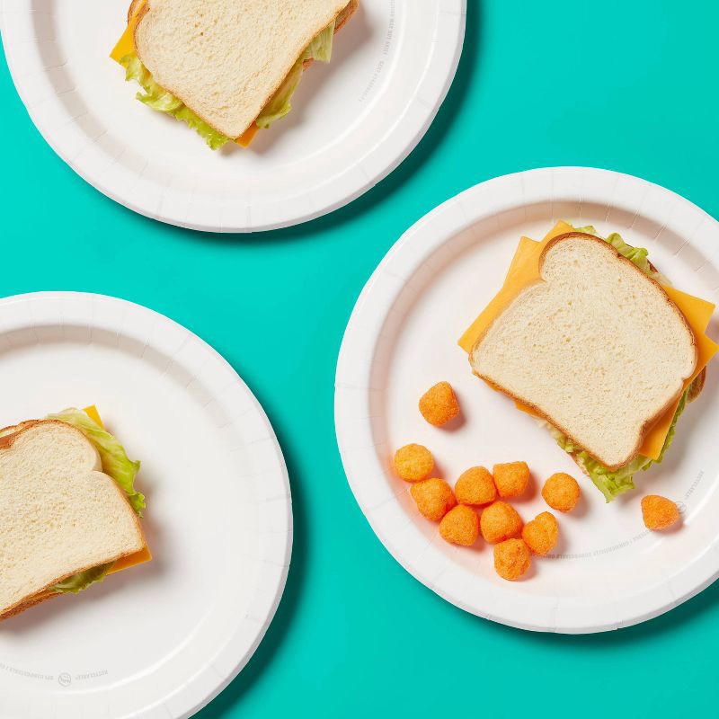 slide 2 of 3, White Paper Plate 10" - 54ct - up&up™, 54 ct