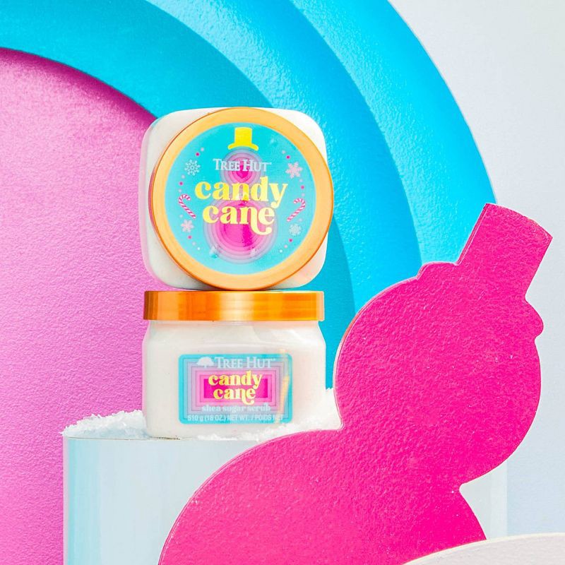 slide 5 of 7, Tree Hut Candy Cane Shea Sugar Body Scrub - 18oz, 18 oz