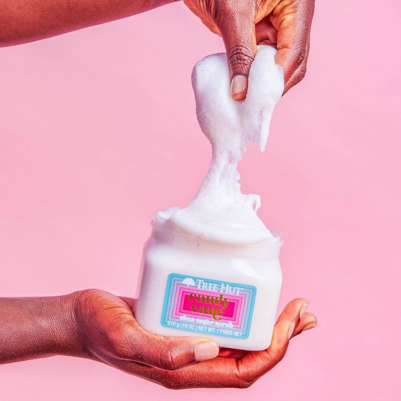 slide 3 of 7, Tree Hut Candy Cane Shea Sugar Body Scrub - 18oz, 18 oz