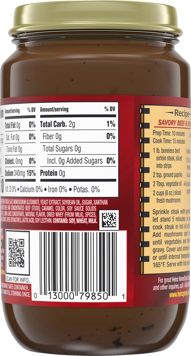slide 9 of 9, Heinz HomeStyle Bistro Au Jus Gravy, 12 oz Jar, 12 oz