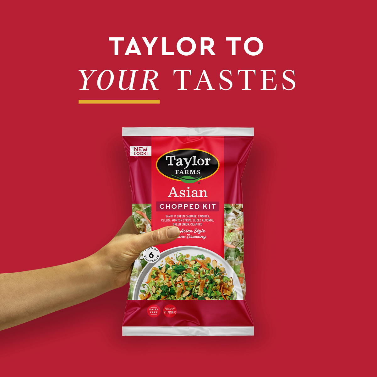 slide 3 of 25, Taylor Farms Asian Salad Chopped Kit, 13 oz, 13 oz