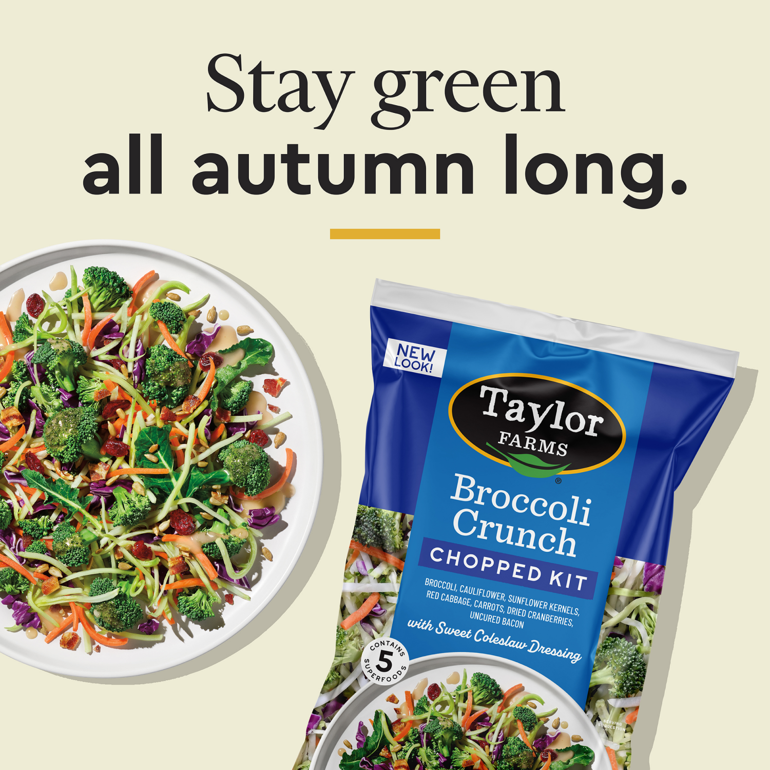 slide 8 of 8, Taylor Farms Broccoli Crunch Chopped Kit, 12.7 oz, 12.7 oz