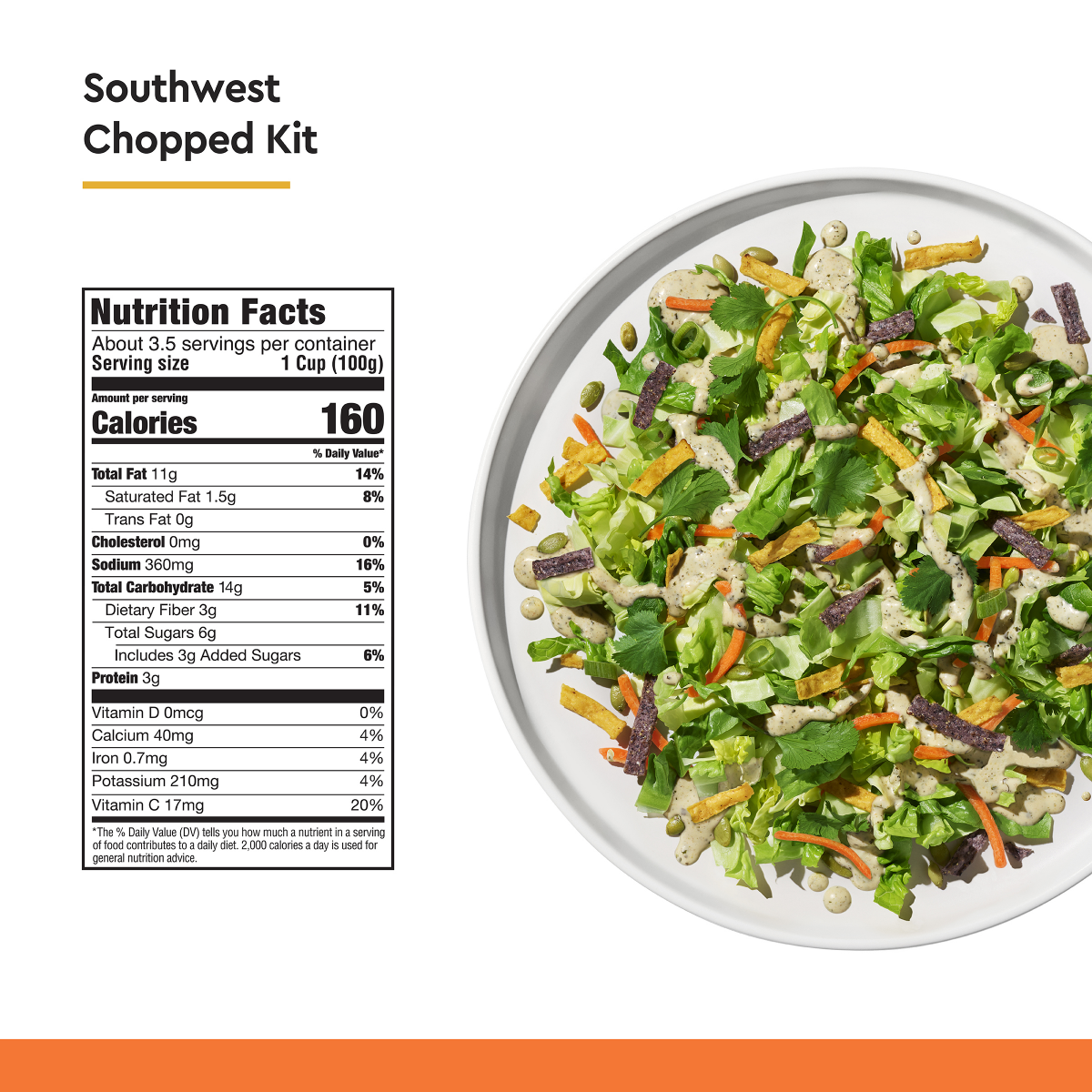 slide 22 of 29, Taylor Farms Southwest Salad Chopped Kit,, 12.6 oz