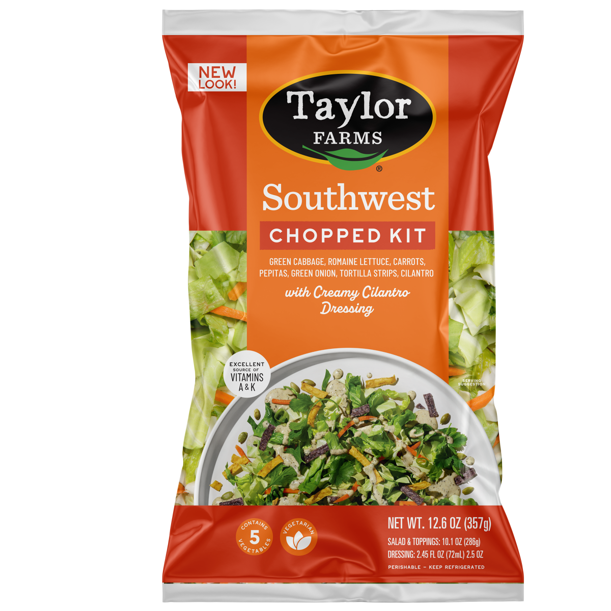 slide 1 of 29, Taylor Farms Southwest Salad Chopped Kit,, 12.6 oz