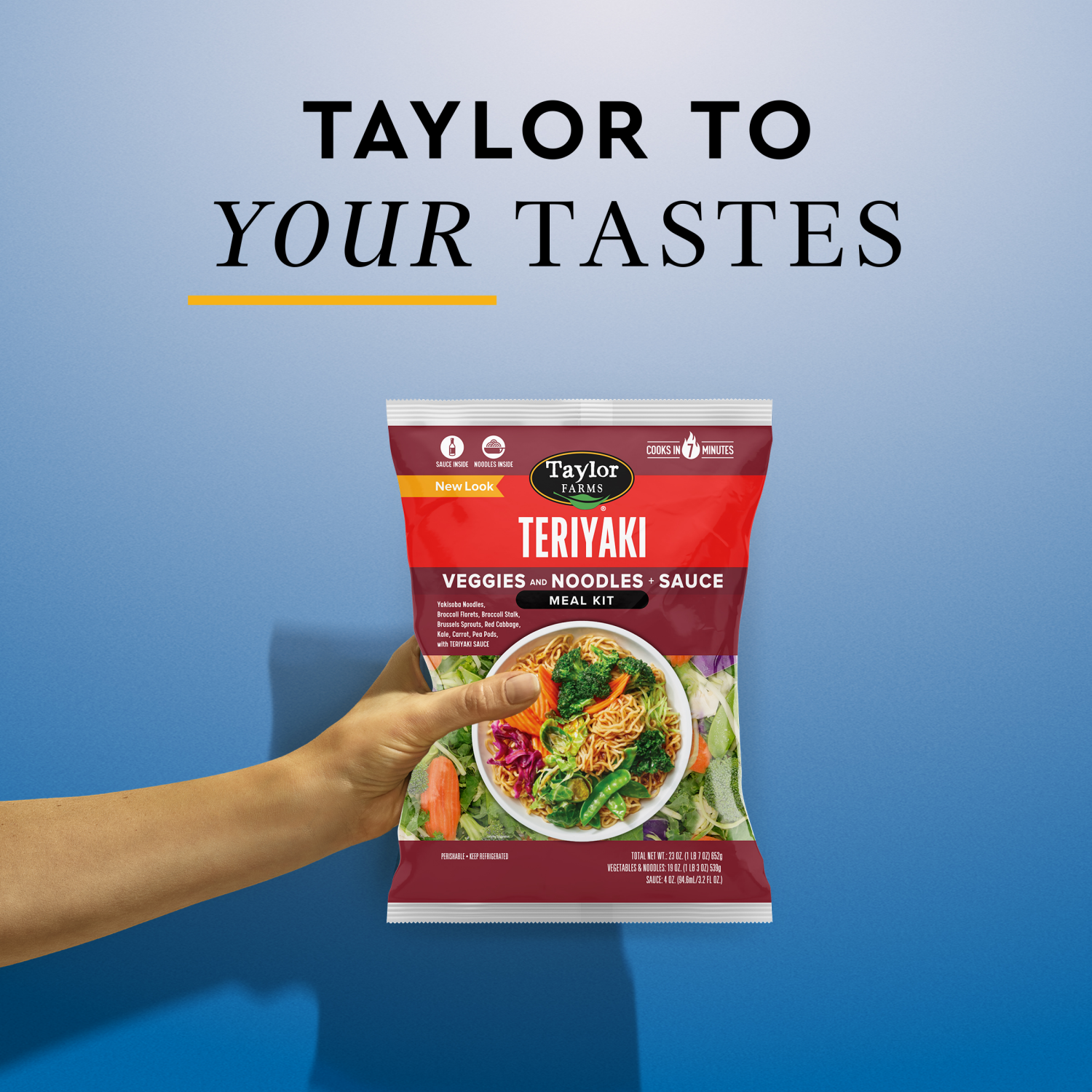 slide 5 of 5, Taylor Farms Teriyaki Stir Fry with Noodles Meal Kit, 1 ct