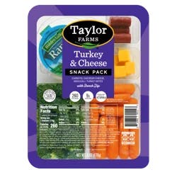 Taylor Farms Turkey & Cheese Snack Pack