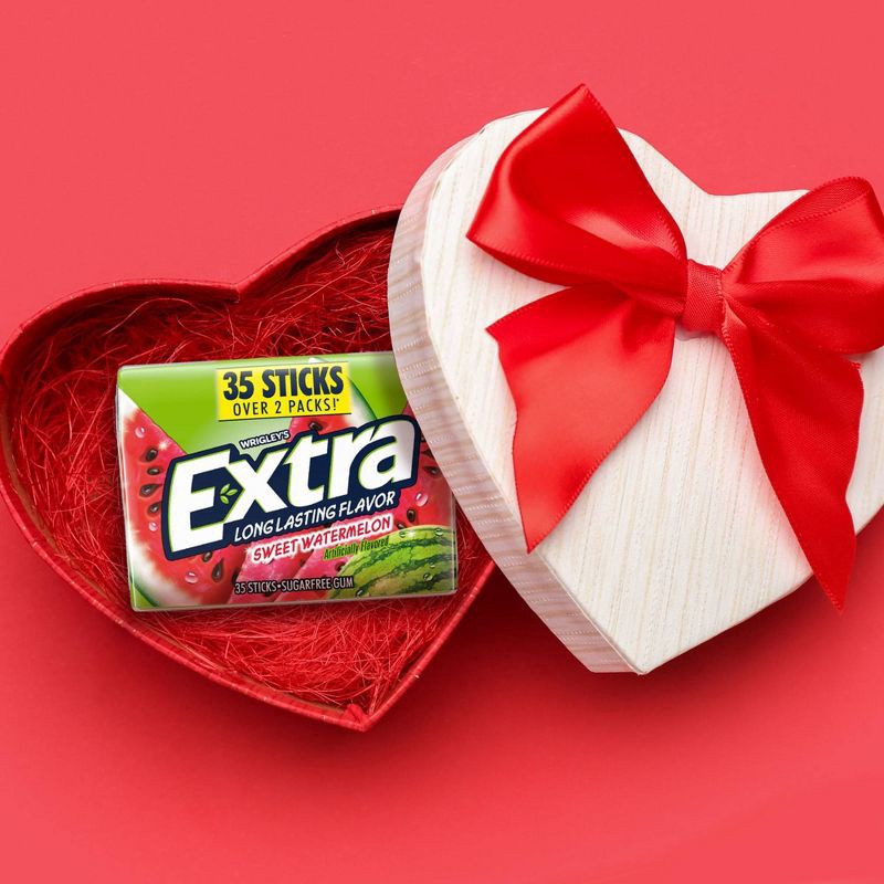 slide 6 of 11, Extra Sugar-Free Sweet Watermelon Chewing Gum Pack - 35ct, 35 ct