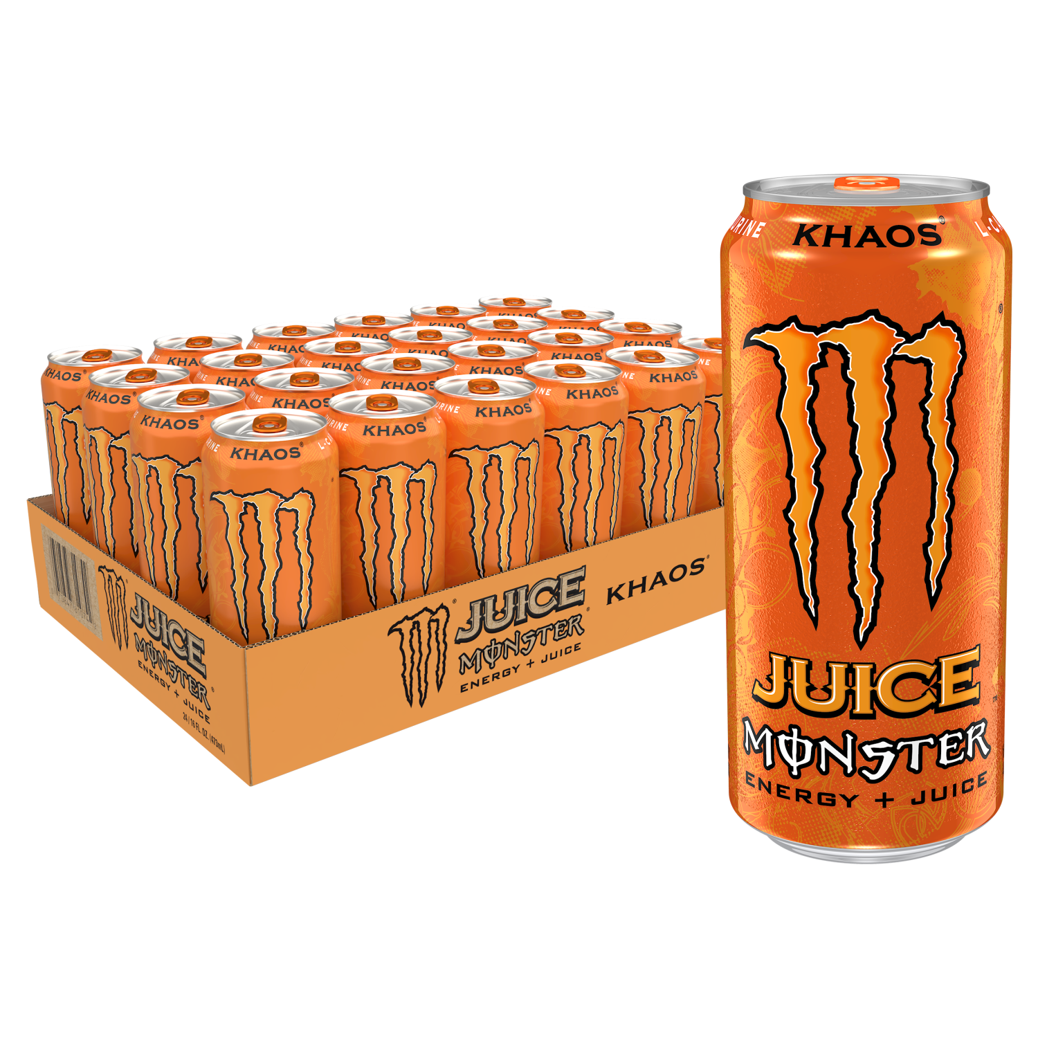 slide 1 of 5, Monster Energy Juice Monster Khaos, Energy + Juice - 16 oz, 16 oz