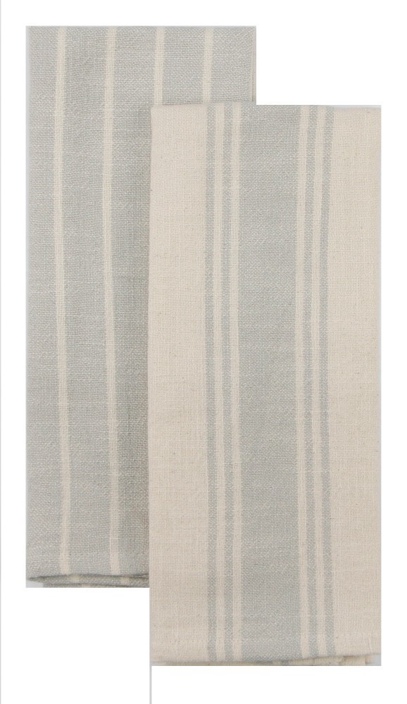 slide 1 of 1, Dash of That® Natural Slubbed Kitchen Towels - Silver, 2 ct