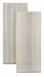 Dash of That® Natural Slubbed Kitchen Towels - Silver