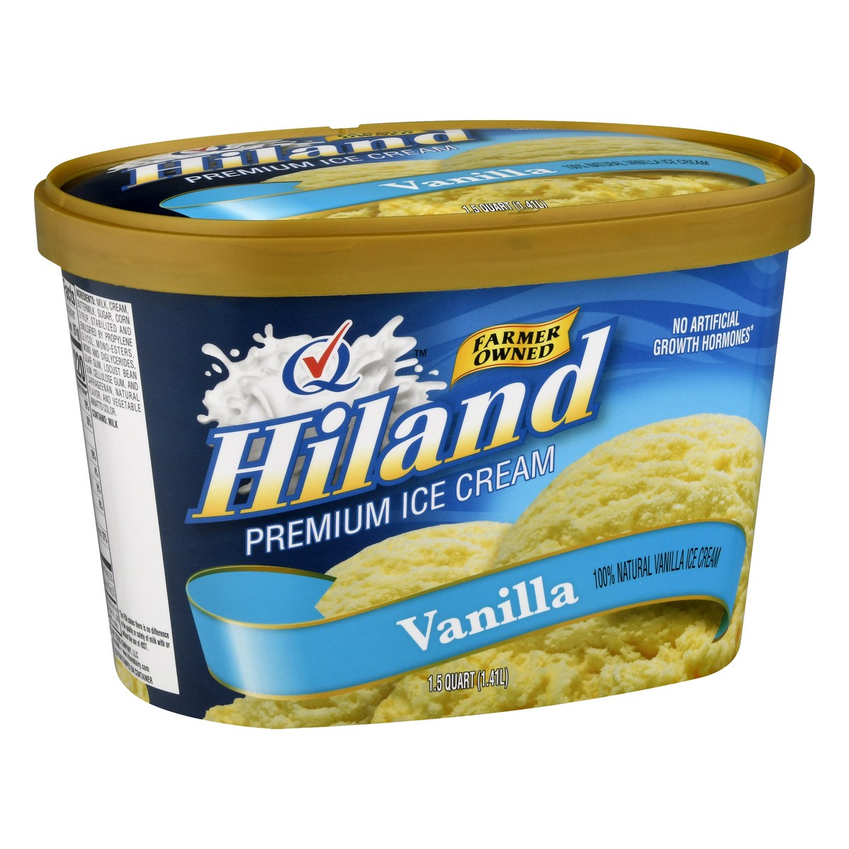 slide 12 of 13, Hiland Dairy Premium Vanilla Ice Cream 1.5 qt, 1.5 qt