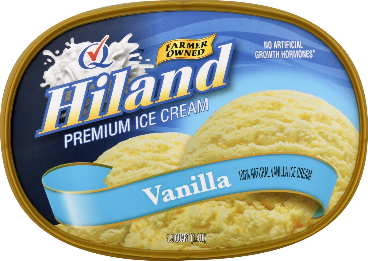 slide 9 of 13, Hiland Dairy Premium Vanilla Ice Cream 1.5 qt, 1.5 qt