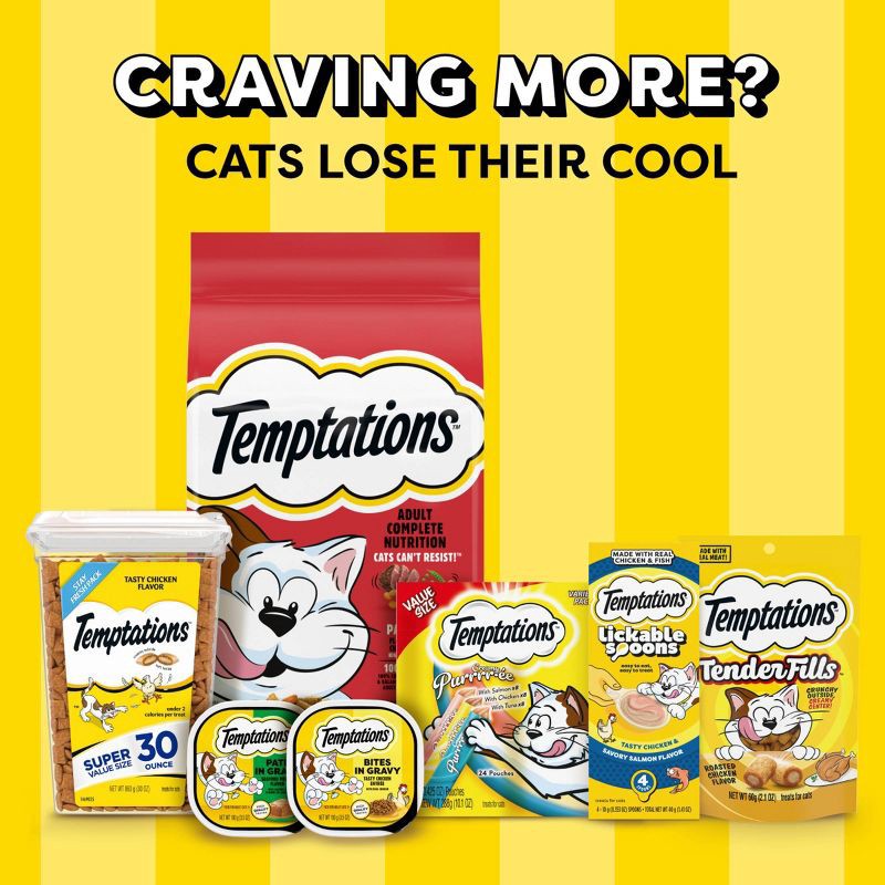 slide 10 of 11, Temptations Tasty Human Haunted House with Chicken and Beef Flavor Halloween Cat Treats - 3oz, 3 oz