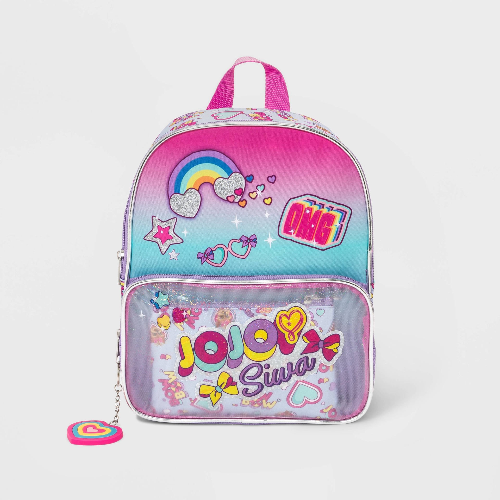 slide 1 of 4, Kids' JoJo Siwa Mini Backpack with Accessories - Pink, 1 ct