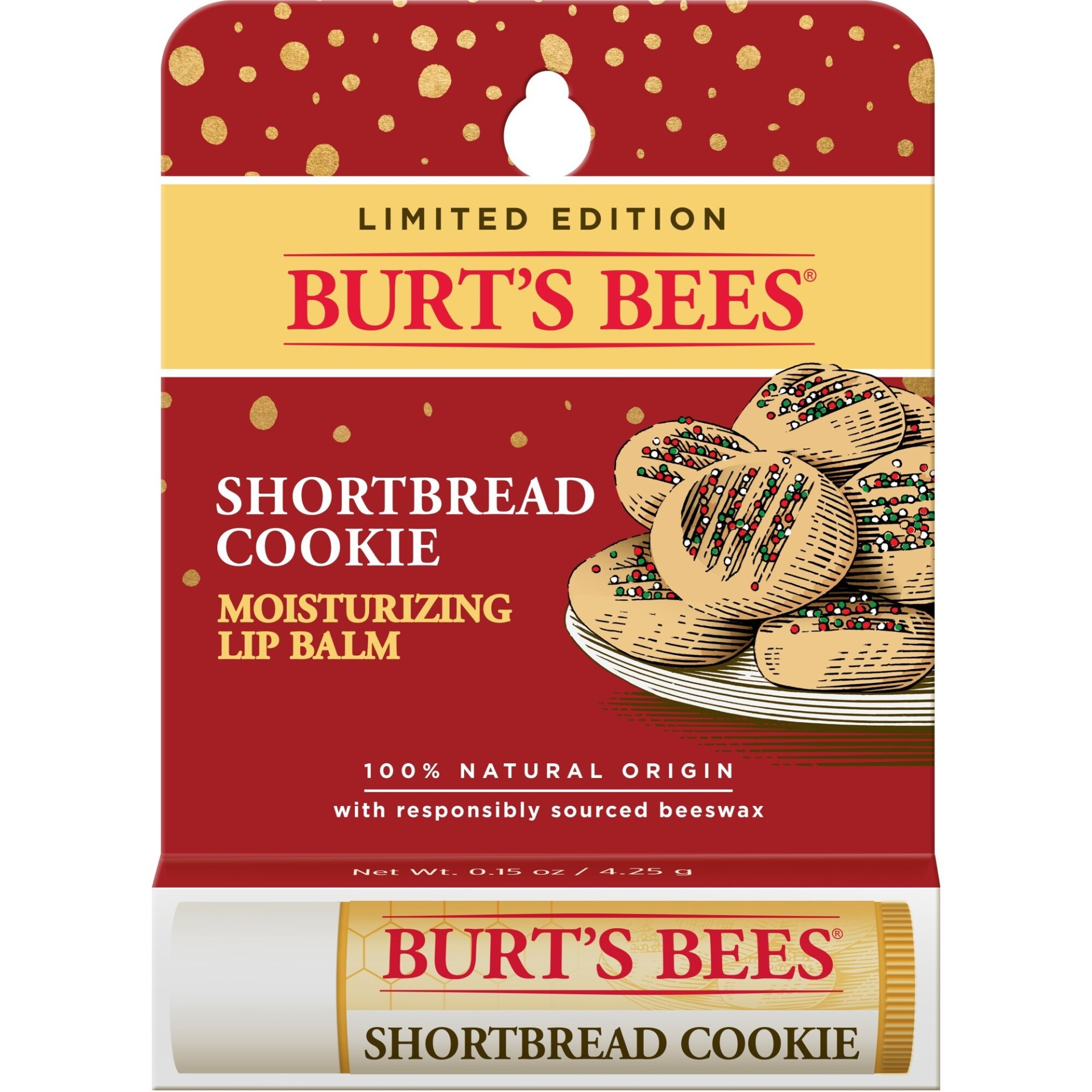 slide 1 of 8, Burt's Bees Shortbread Cookie Blister Lip Balm - 0.15oz, 0.15 oz