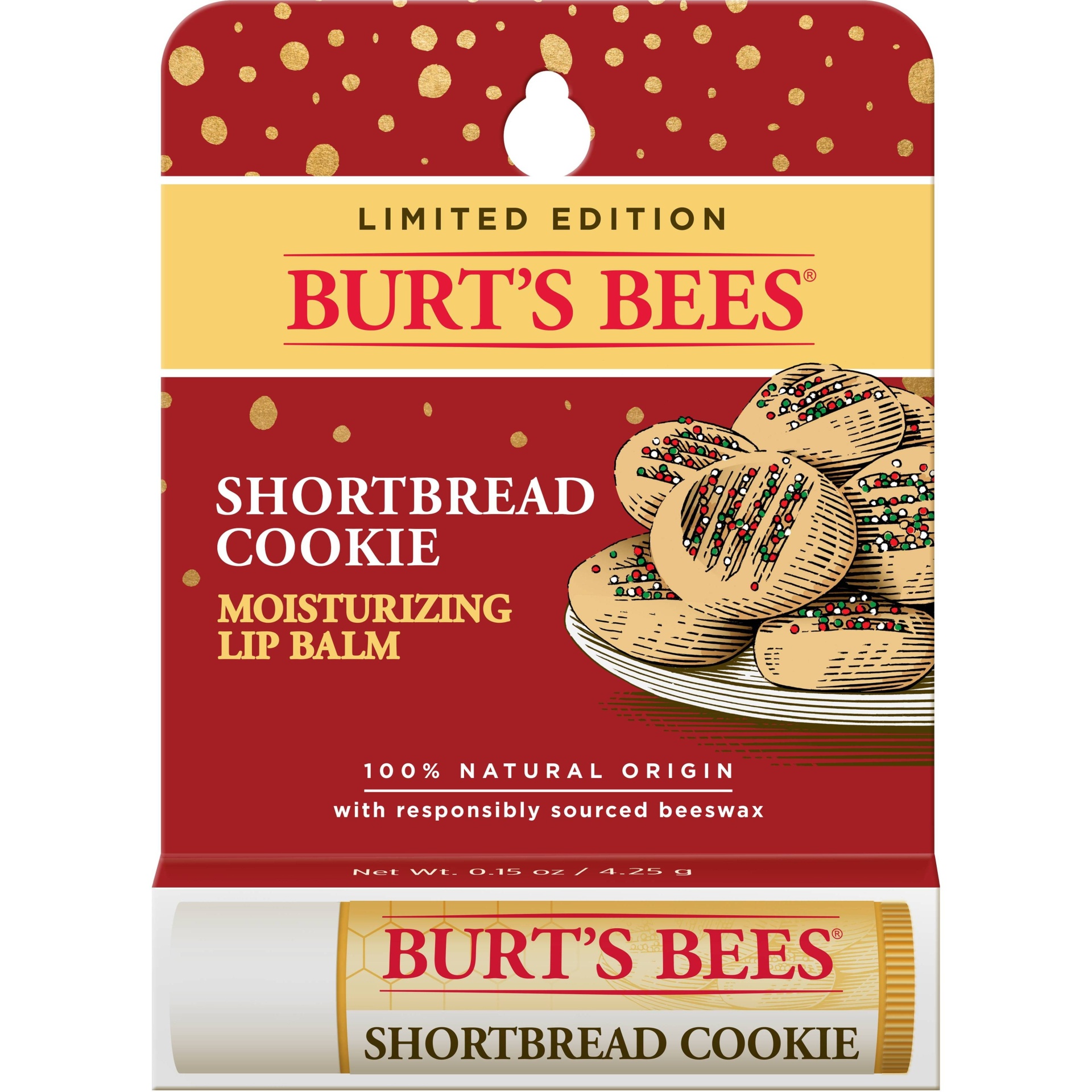 Burt's Bees Shortbread Cookie Blister Lip Balm 0.15 oz Shipt