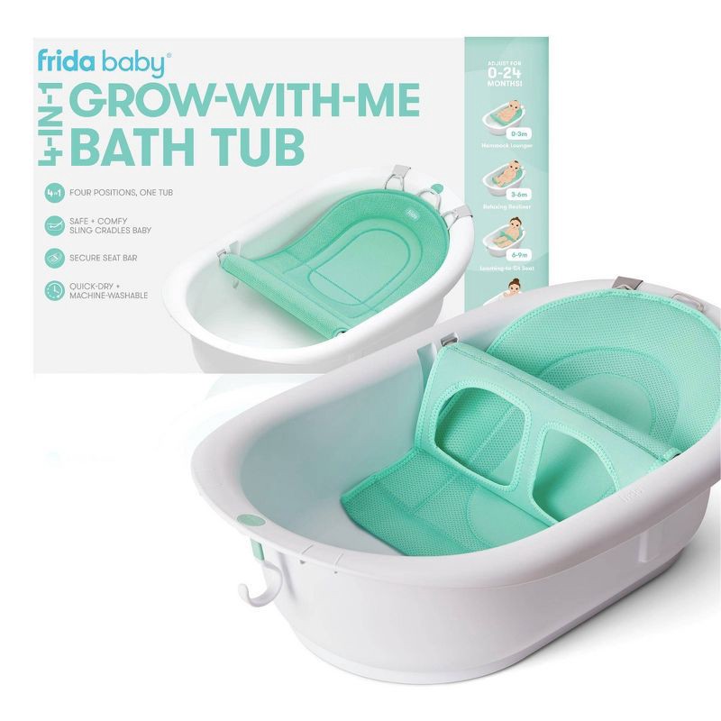 slide 1 of 6, Frida Baby 4-in-1 Grow-With-Me Bath Tub, 1 ct