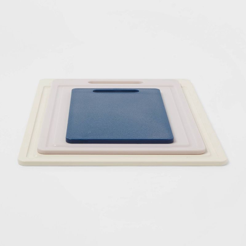 3pc Antimicrobial Poly Cutting Board Set - Made By Design 3 ct