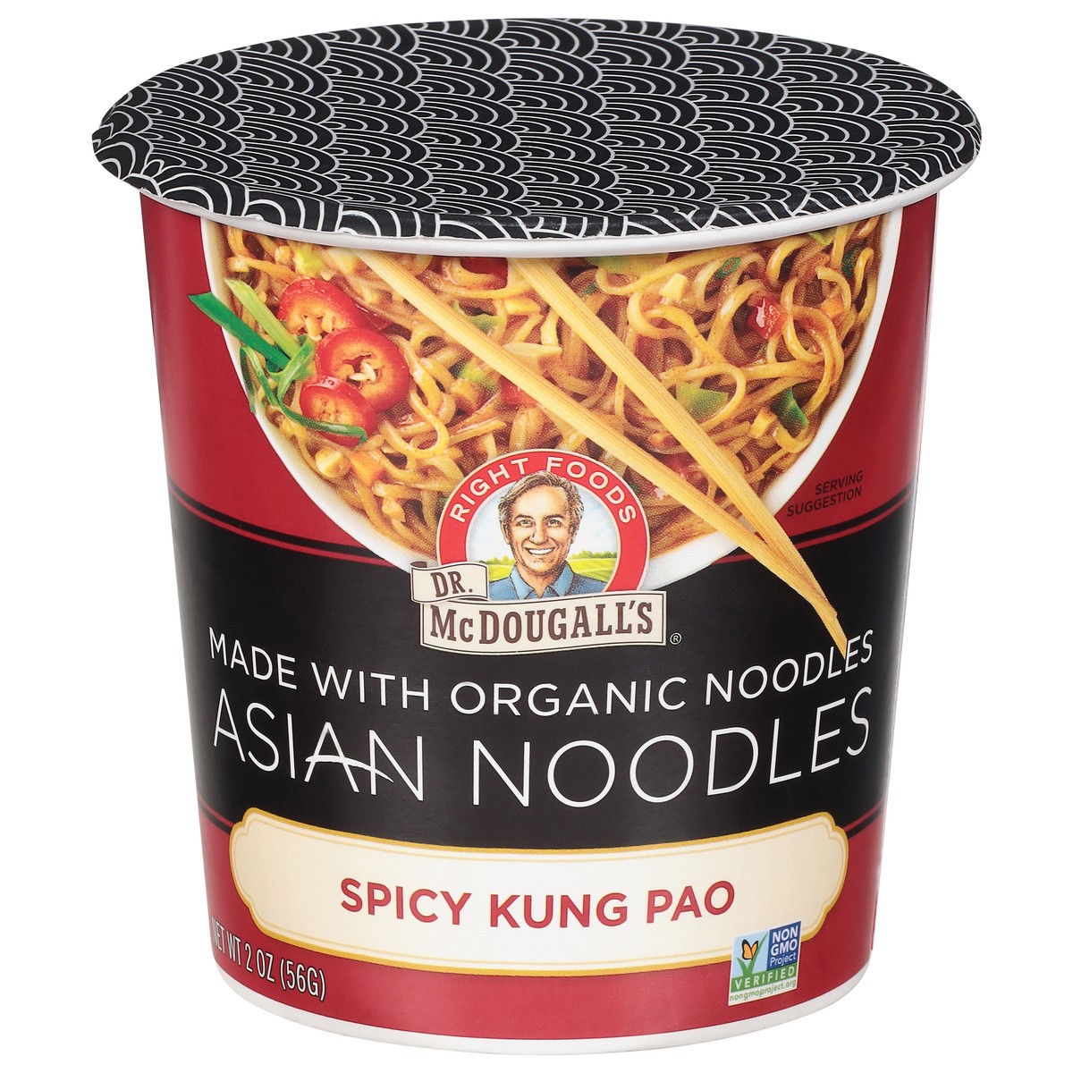 slide 1 of 9, Dr. McDougall's Spicy Kung Pao Asian Noodles 2 oz, 2 oz