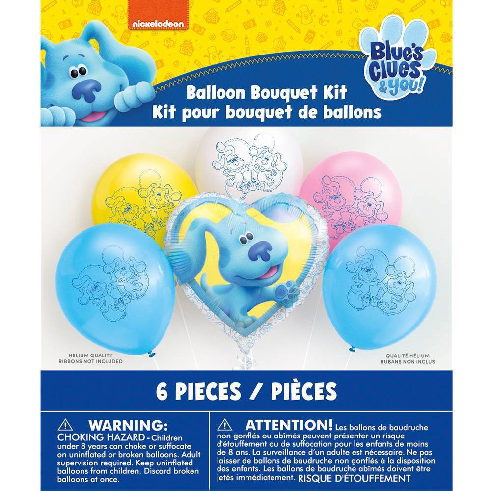 slide 2 of 3, Nick Jr. 6ct Blue's Clues Balloon Kit, 6 ct