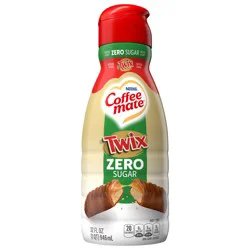 Coffee-Mate Nestle Coffee Mate TWIX Flavored Creamer Zero Sugar Liquid Creamer 32 fl oz.
