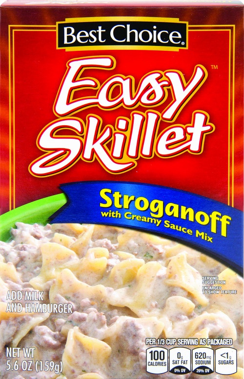 slide 1 of 1, Best Choice Easy Skillet Stroganoff With Creamy Sauce Mix, 8 oz