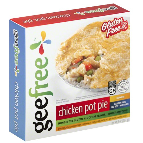 slide 1 of 4, GeeFree Chicken Pot Pie, 8 oz