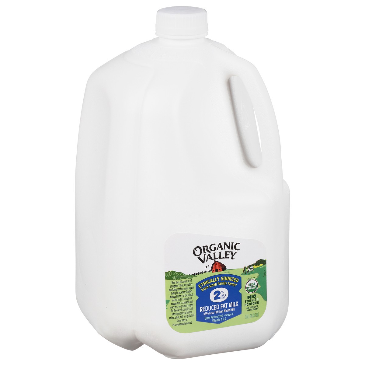 slide 2 of 9, Organic Valley 2% Reduced Fat Milk Gallon, 128 fl oz
