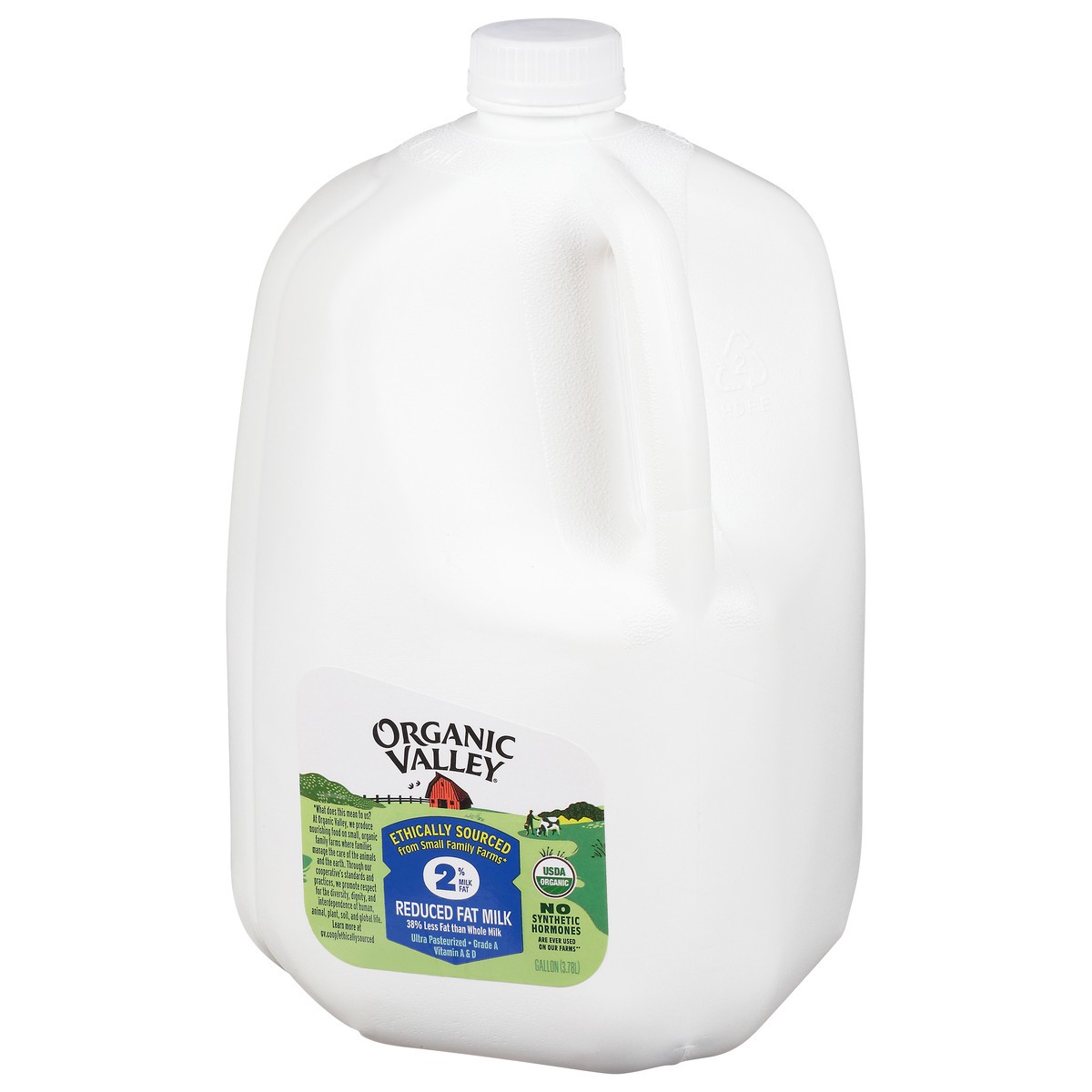 slide 3 of 9, Organic Valley 2% Reduced Fat Milk Gallon, 128 fl oz