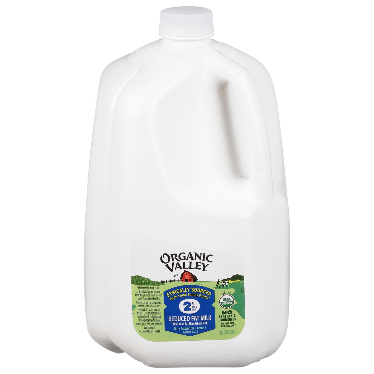 slide 1 of 9, Organic Valley 2% Reduced Fat Milk Gallon, 128 fl oz