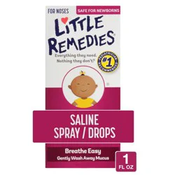 Little Remedies Saline Spray and Drops - 1 fl oz
