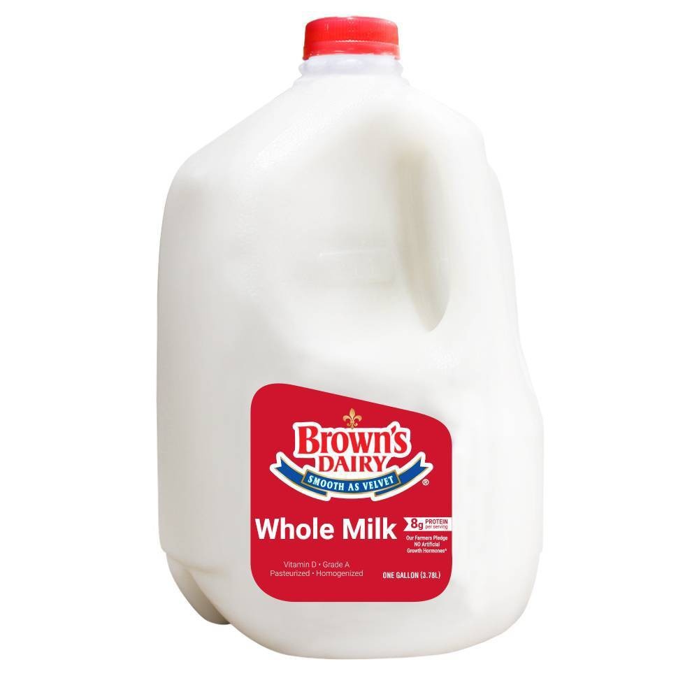 slide 1 of 1, Brown's Dairy Brown's Whole Milk, 1 gal