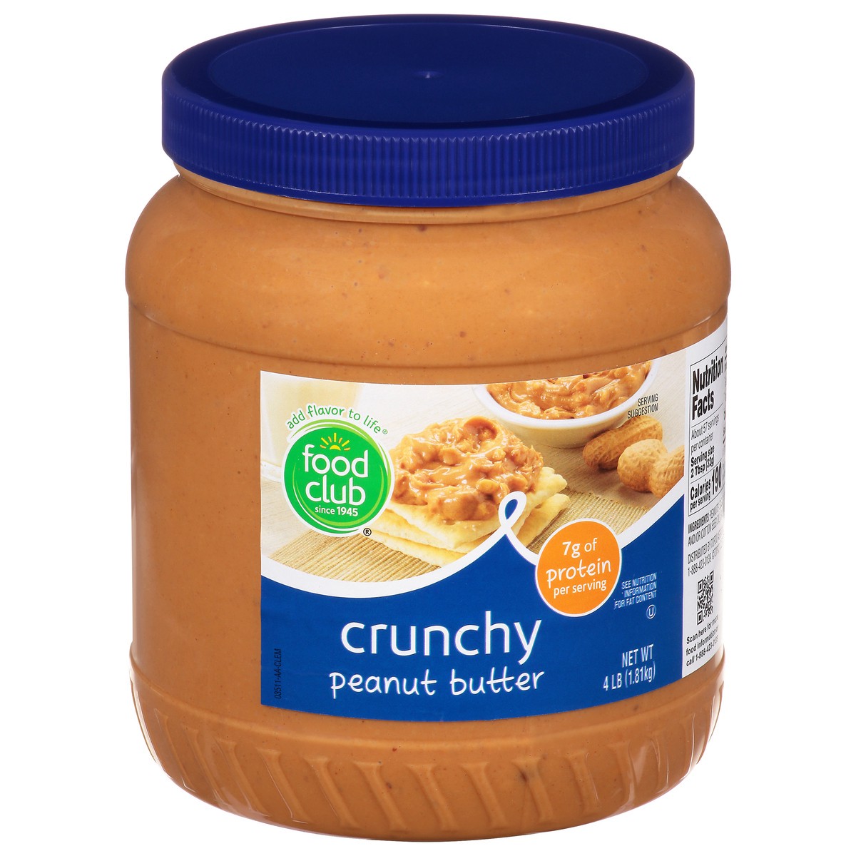 slide 2 of 11, Food Club Crunchy Peanut Butter, 64 oz