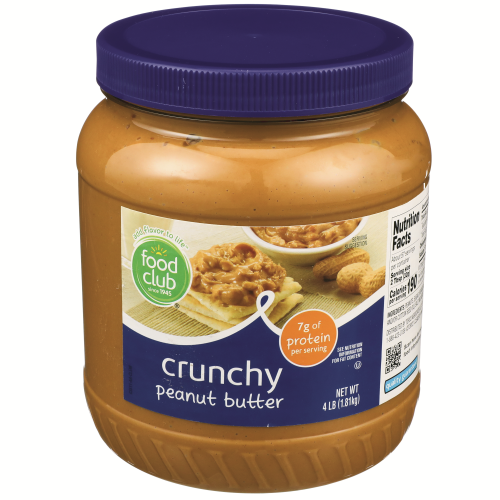 slide 1 of 1, Food Club Crunchy Peanut Butter, 64 oz