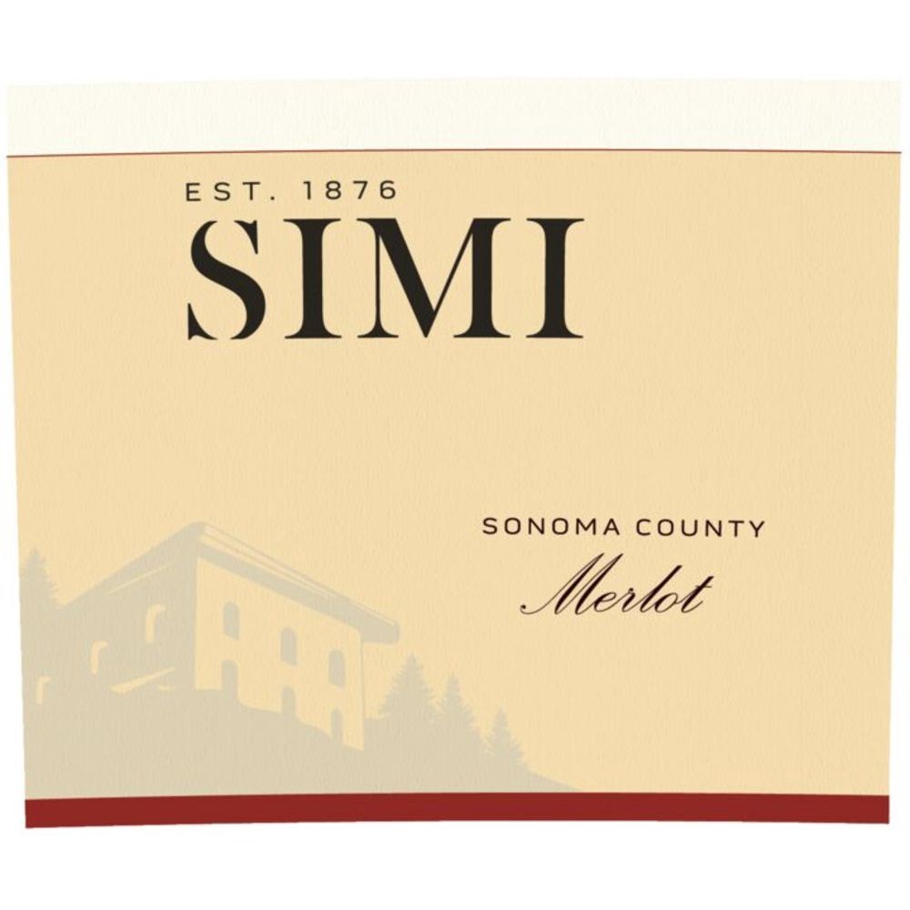 slide 3 of 7, SIMI Sonoma County Merlot Red Wine, 750 mL Bottle, 25.36 fl oz