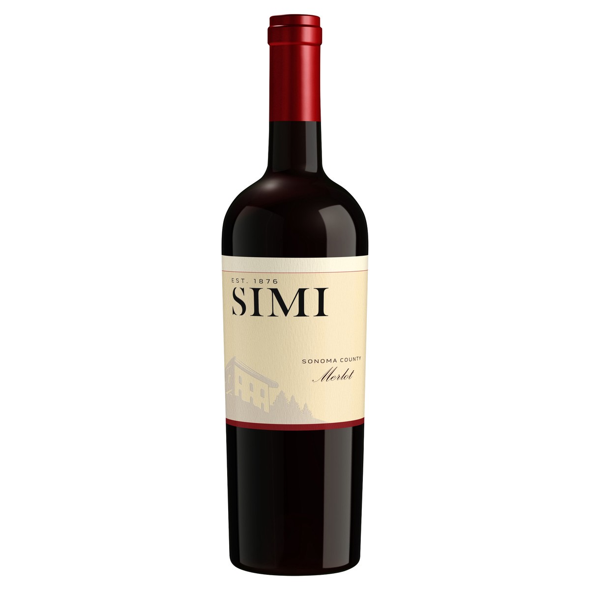 slide 1 of 7, SIMI Sonoma County Merlot Red Wine, 25.36 fl oz