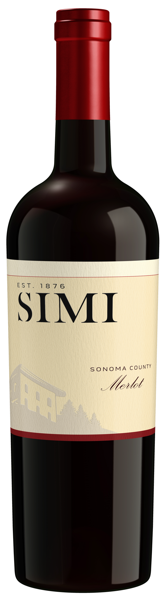 slide 1 of 7, SIMI Sonoma County Merlot Red Wine, 750 mL Bottle, 25.36 fl oz