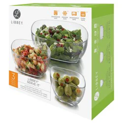 Libbey Boxed Glass Nesting Bowl Set