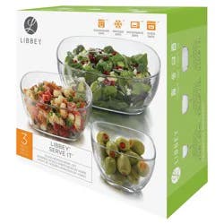 Libbey Boxed Glass Nesting Bowl Set