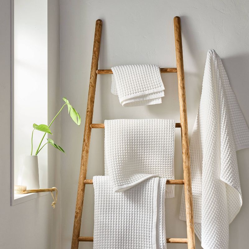 slide 2 of 4, Waffle Hand Towel White - Casaluna™, 1 ct