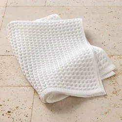Waffle Hand Towel White - Casaluna™: Turkish Cotton, Lightweight, Pre Washed, Solid Pattern, 30"x18"