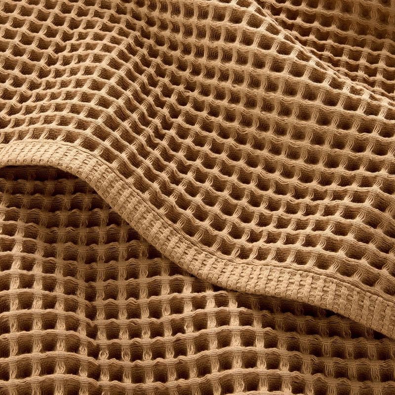 slide 3 of 4, Waffle Hand Towel Warm Brown - Casaluna™, 1 ct