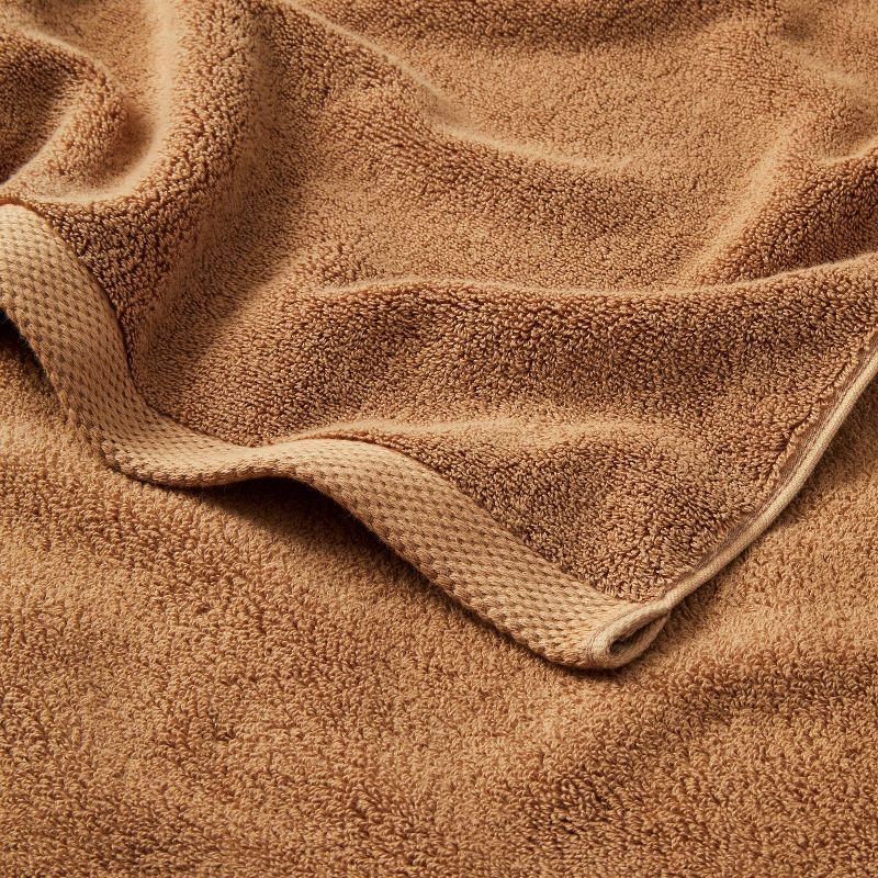 slide 3 of 4, Organic Hand Towel Warm Brown - Casaluna™: GOTS Certified, Low Lint, Fade-Resistant, 550 GSM, 1 ct