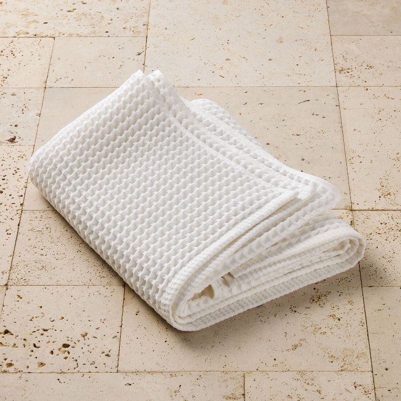 slide 1 of 4, Waffle Bath Towel White - Casaluna™, 1 ct