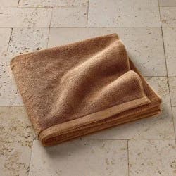 Organic Bath Sheet Warm Brown - Casaluna™: Heavyweight Organic Cotton, Fade-Resistant, Low Lint, 65"x33"