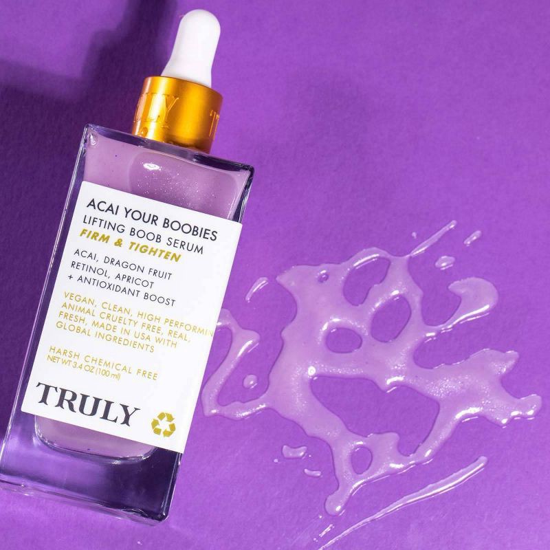slide 5 of 9, TRULY Women's Acai Your Boobies Lifting Boob Serum - 3.1 fl oz - Ulta Beauty, 3.1 fl oz