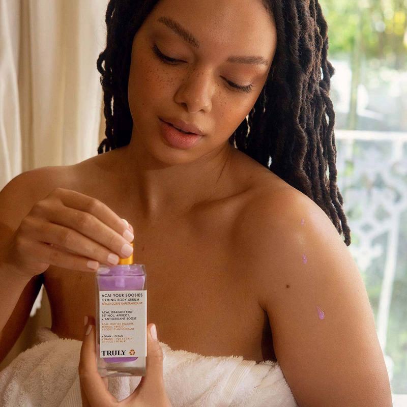 slide 9 of 9, TRULY Women's Acai Your Boobies Lifting Boob Serum - 3.1 fl oz - Ulta Beauty, 3.1 fl oz
