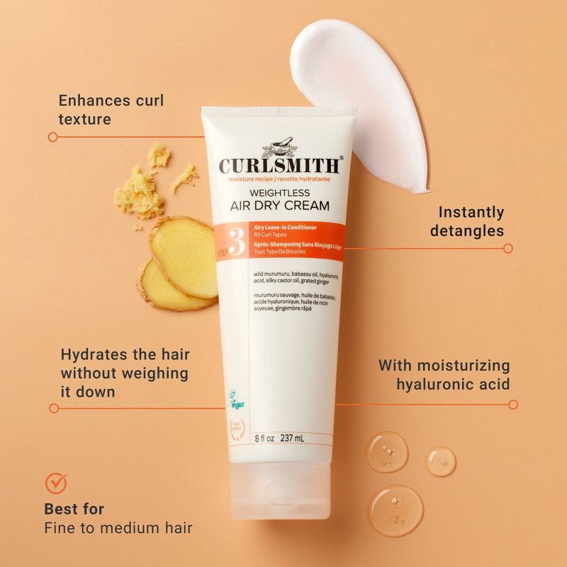 slide 2 of 9, CURLSMITH Weightless Air Dry Cream - 8floz - Ulta Beauty, 1 ct