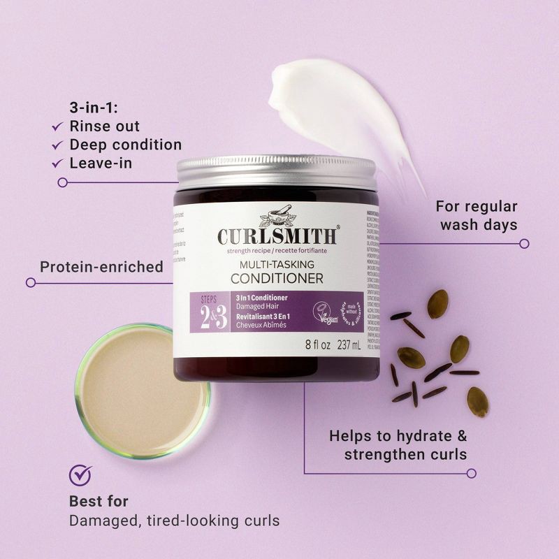 slide 2 of 6, CURLSMITH Multitasking Conditioner - 8 fl oz - Ulta Beauty, 8 fl oz